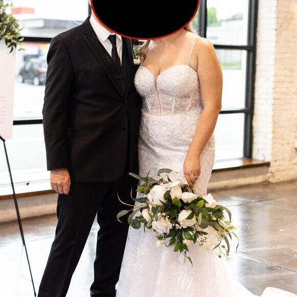 Beaded Brocade Embellished Mermaid Wedding Dress - threedaughtersproperties.com Beaded Brocade Embellished Mermaid Wedding Dress - threedaughtersproperties.com